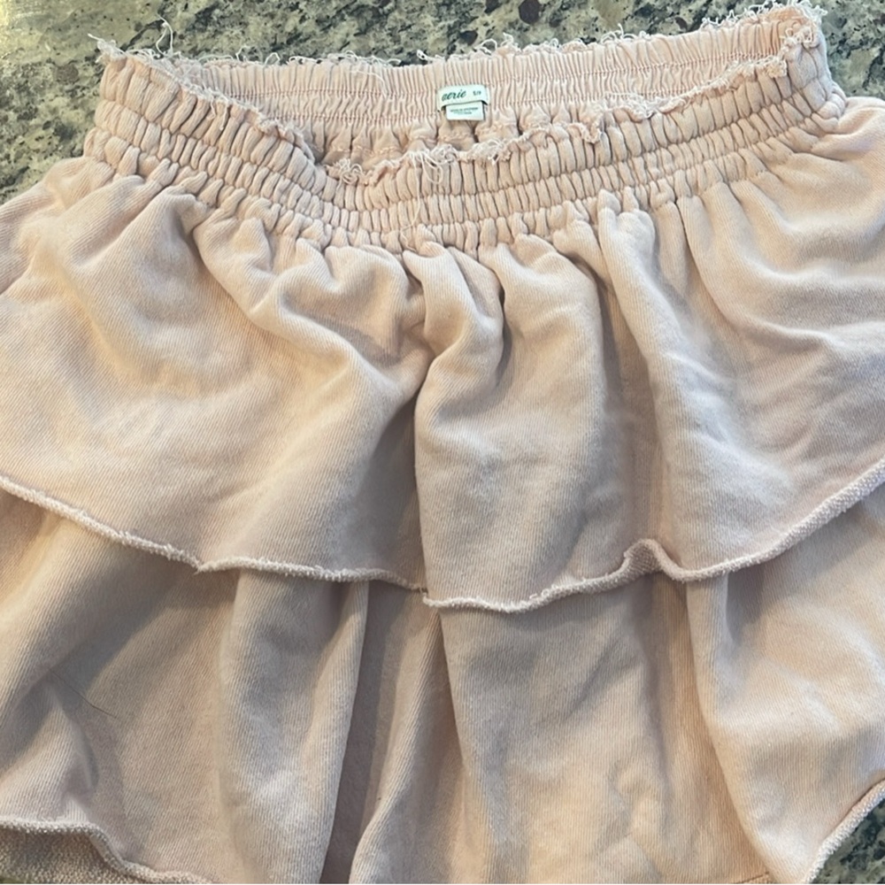 Aerie Pink Ruffle Skirt